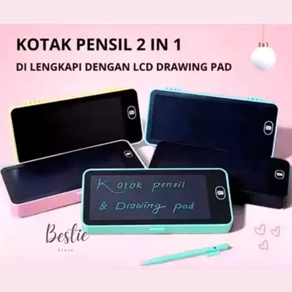 

Bestie Kotak Pensil Case Besar Lcd Writing Drawing Box Case Ukuran Besar Pencil Drawing Pad Edukasi 2in1