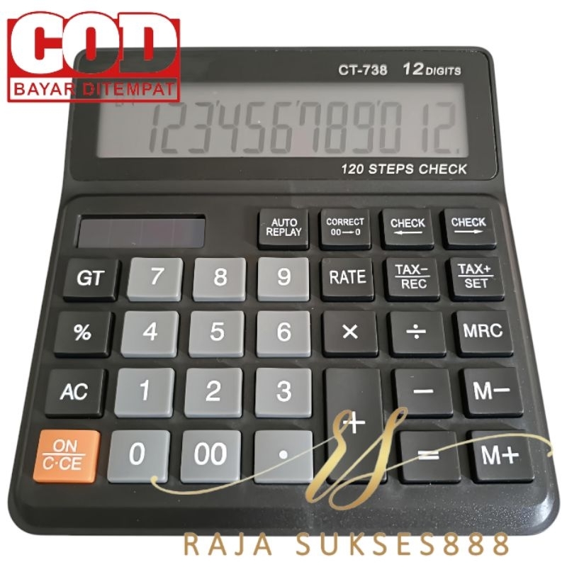 

Calculator Kalkulator Hitam SDC 738 Kalkulator 738 12 digit Kalkulator Dagang CT