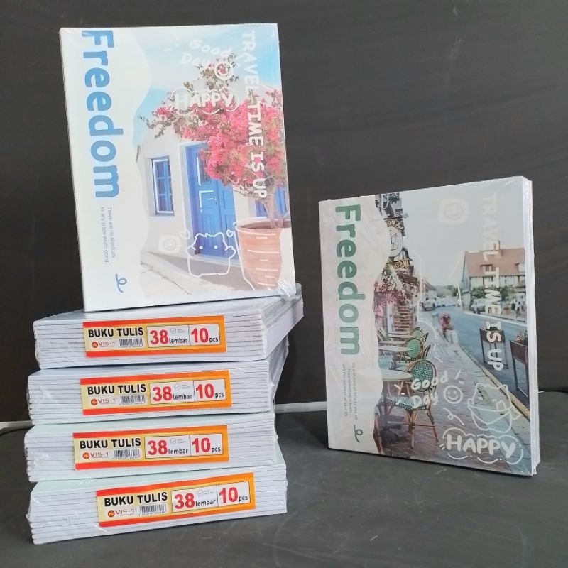 

Ay00! Buku Tulis VIS-1 38 Lembar ( Pak 10 Buku Free Pensil 1 Pcs ) [ Original ]