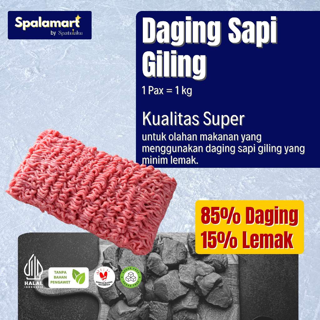 

Daging Sapi Giling / Minced Beef Premium dan Super- ukuran 1kg