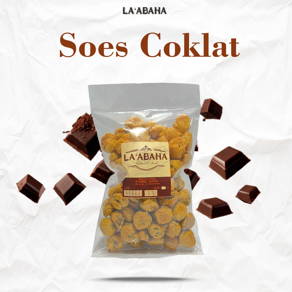 

Soes Coklat 250g / 400g Halal Kue Sus Kering Isi Coklat Lumer