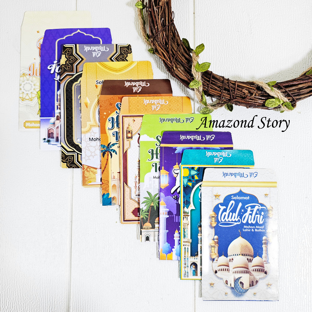 

10 PCS AMPLOP ANGPAU LEBARAN IDUL FITRI MOTIF MASJID MEDIUM / AMPLOP MASJID MURAH