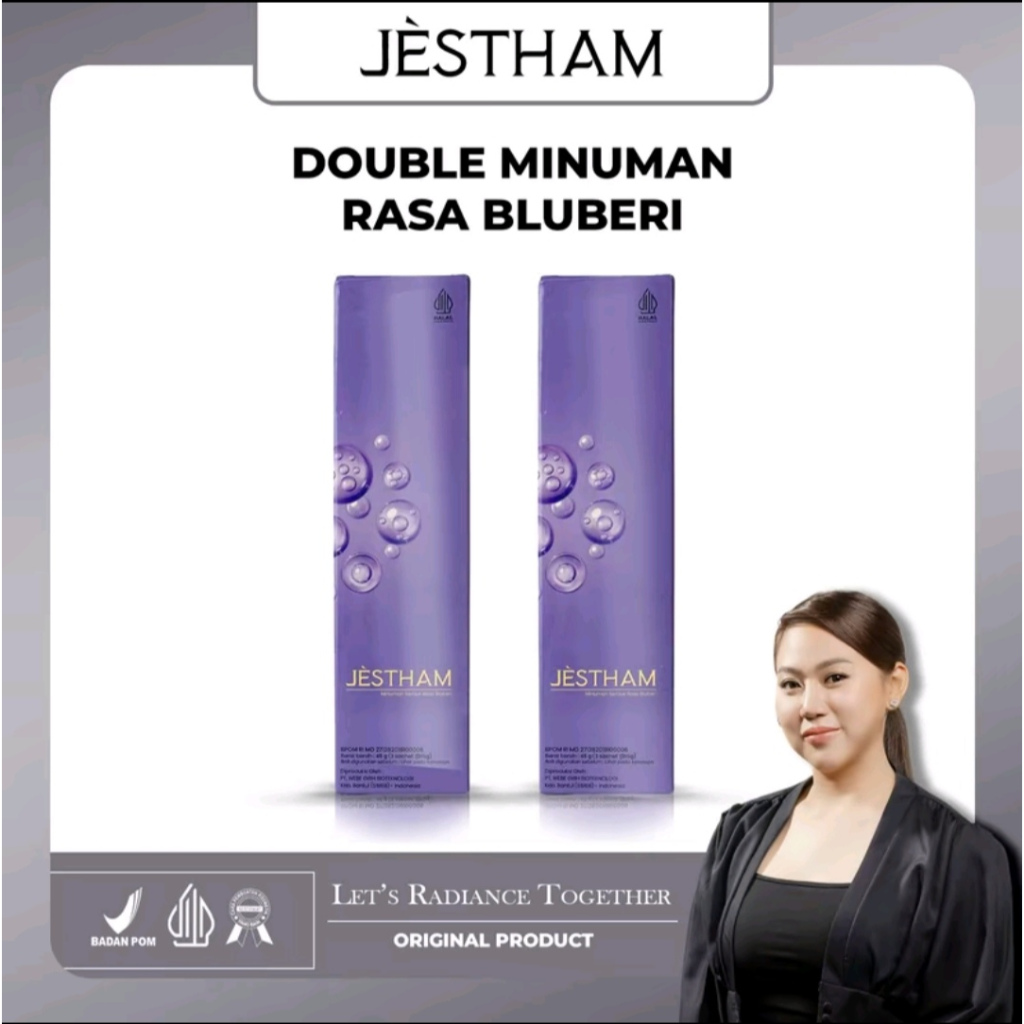 

Jestham Paket Double Bubuk Minuman Blueberry