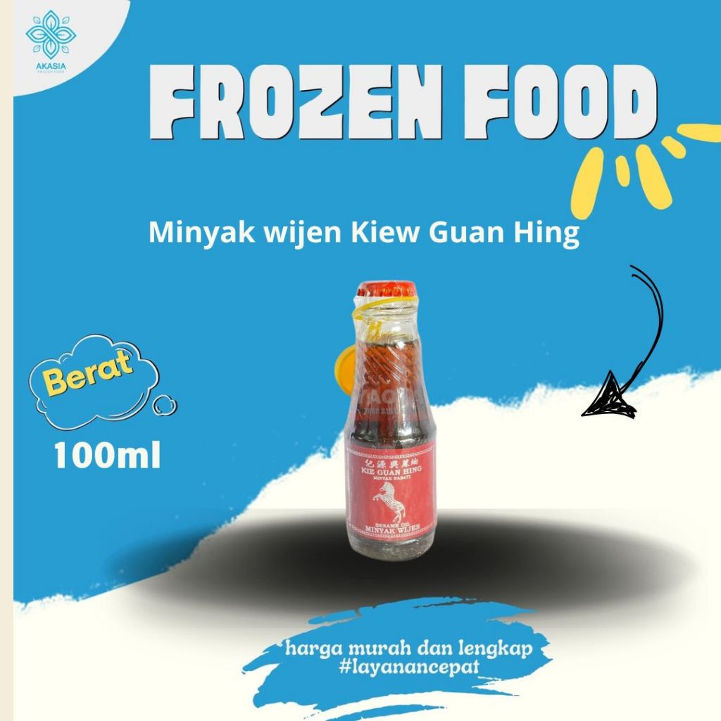 

Minyak wijen Kiew Guan Hing 100ml