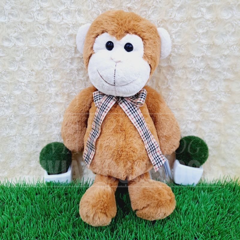 Boneka Monyet Jellycat L 14" Boneka Monkey Coklat 14" Isi Pasir Boneka Monyet Pita Cuties Kotak Kota