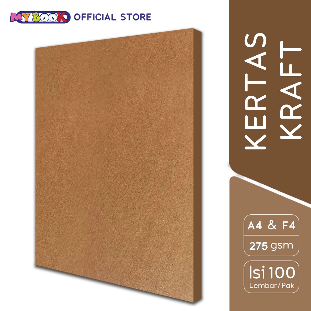 

Margono Kertas Kraft Liner Samson Coklat Vintage 150 / 275 gsm A4 / F4 - 100 lembar