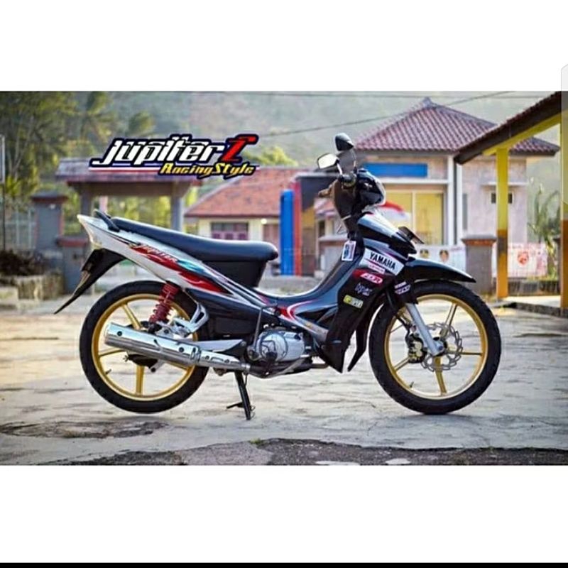 (BISA COD) Striping Lis sticker standard ori Yamaha Jupiter Z Lama 2003 2004 Hitam putih