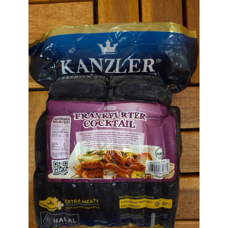 

Kanzler frakfurter cocktail sosis 500gr