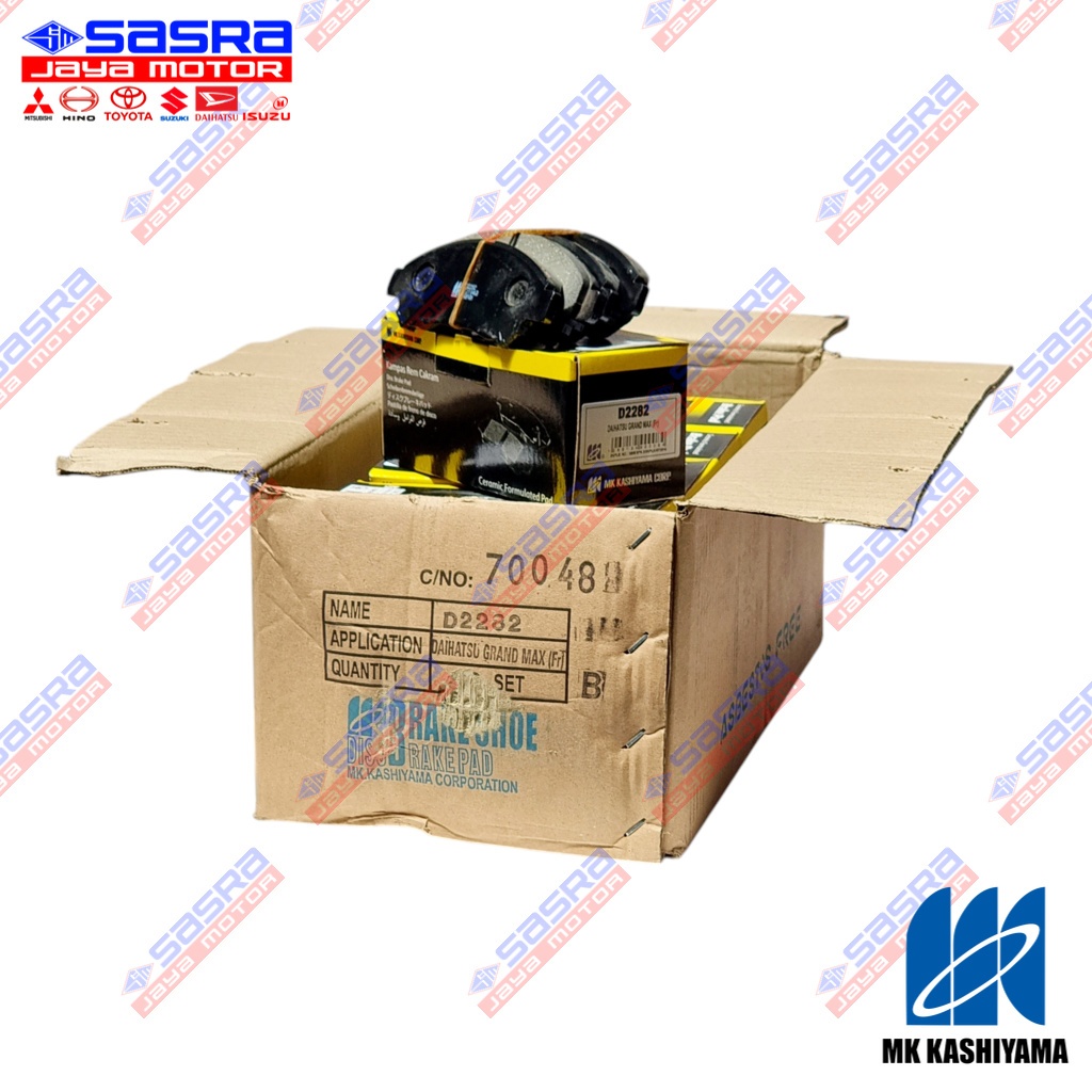 [GROSIR 1 DUS = 10 SET]Brake Pad FRT GRANMAX|LUXIO MK Kashiyama - Kampas Rem Depan MKK.D2282 #sja
