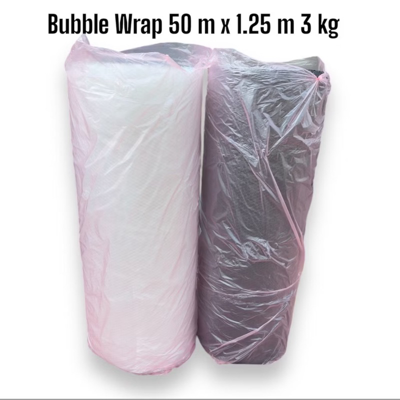 

BUBBLE WRAP ROL 125CM x 50M x 3 kg HITAM BENING TEBAL PREMIUM