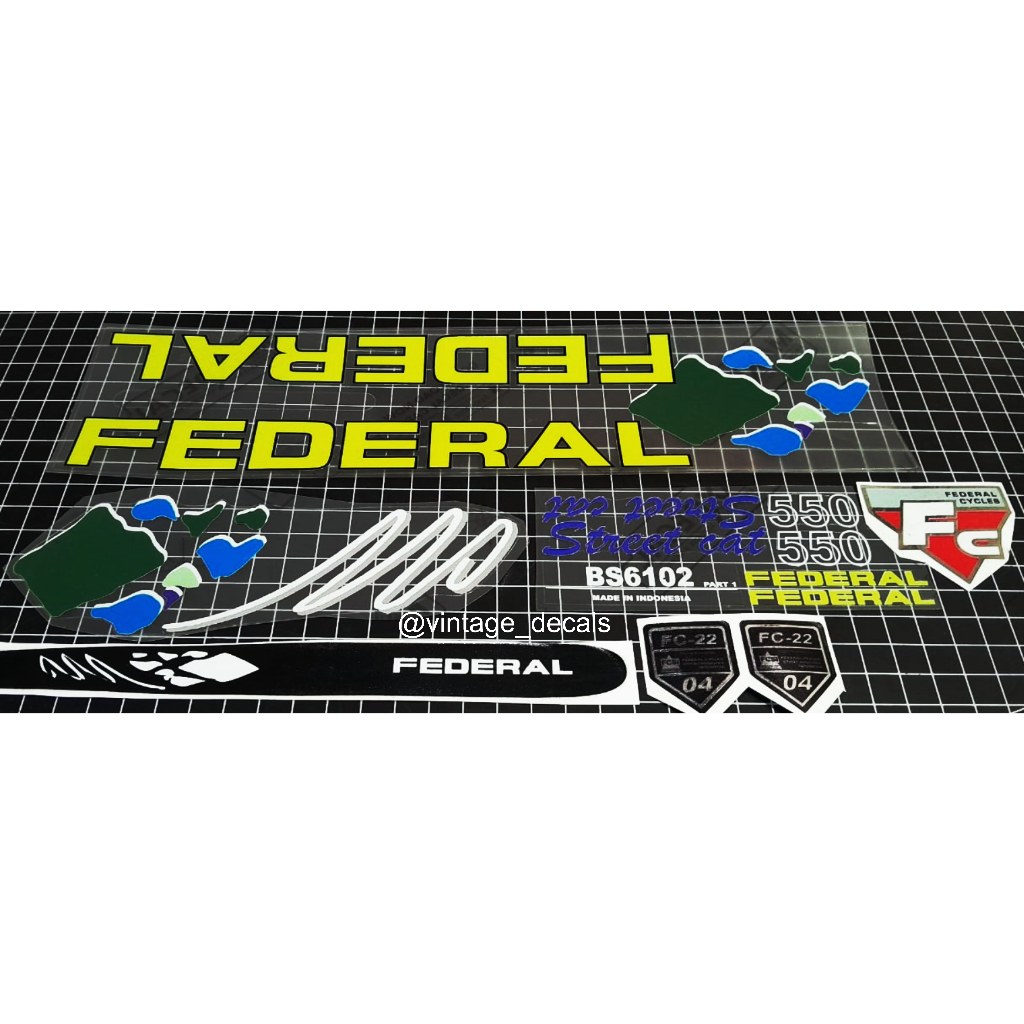 sticker federal STREET CAT streetcat 550