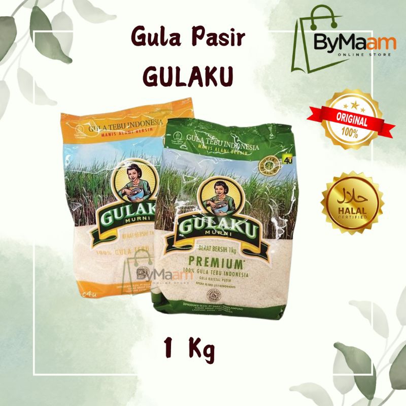 

GULAKU Gula Tebu Premium 1 Kg 500gr 300gr pouch Gulaku Premium Gulaku Kuning Gulaku Hijau