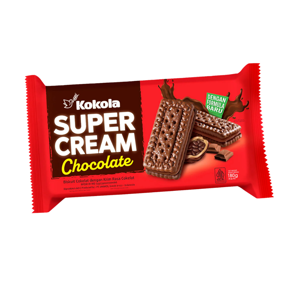 

[SR] KOKOLA SUPER CREAM BISKUIT BON BON COKELAT // STRAWBERRY 180 GRAM