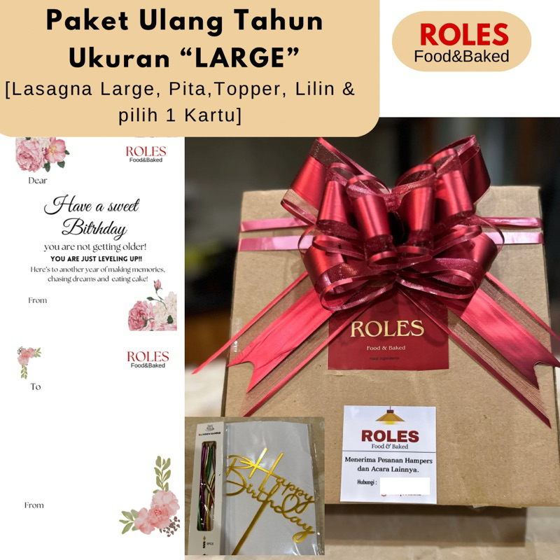 

HAMPERS Spaghetty/Lasagna untuk Ulang Tahun/Birthday/Wisuda dll