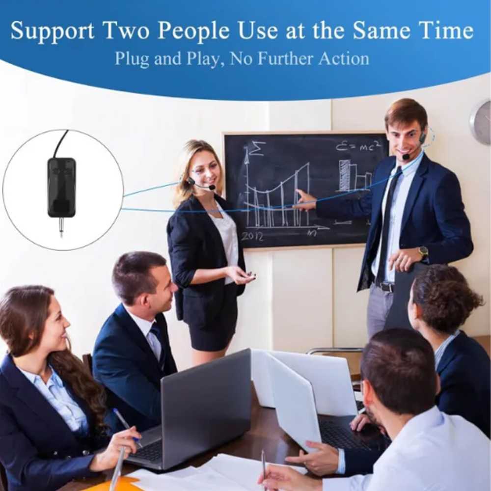 RB KING 2 PCS MIC MIKROPON BANDO IMAM MASJID TARAWIH KARAOKE WIRELES JARAK JAUH CAS MENGAJAR JERNIH