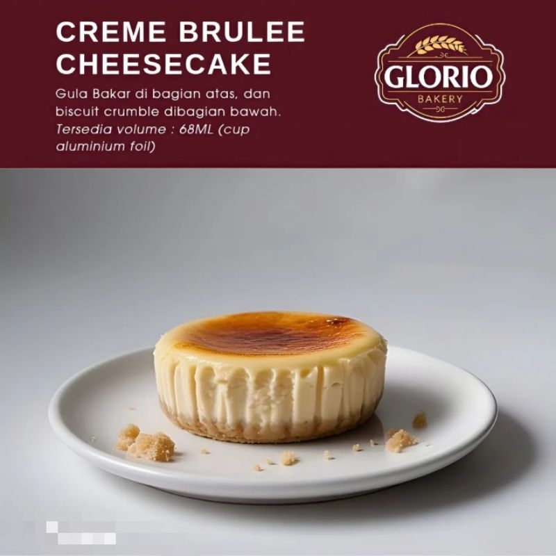 

MINI Creme Brulee CHEESECAKE - 68ML - Cemilan Anak / Dessert