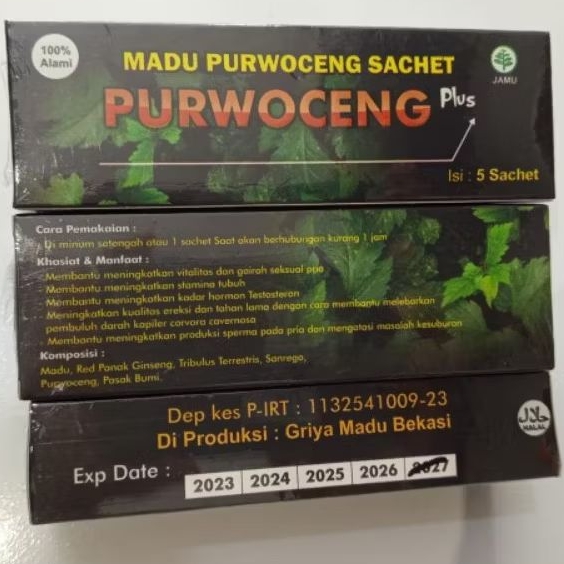 MADU PURWOCENG SACHET PLUS | STAMINA PRIA 100% ORIGINAL