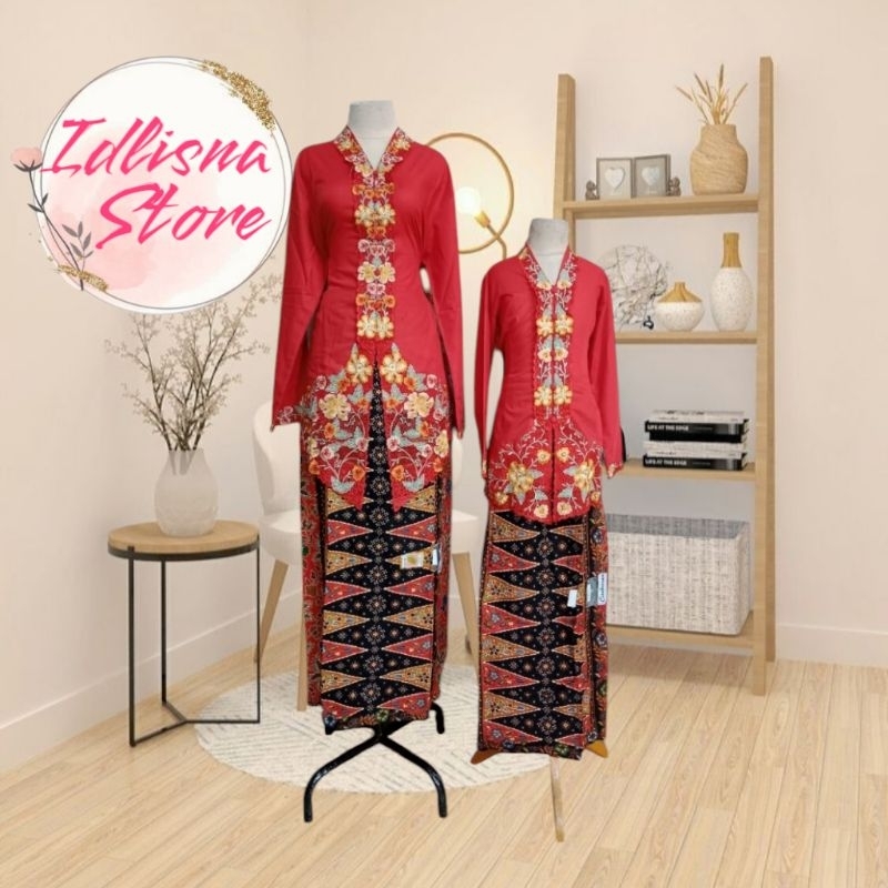 Sepasang Kebaya Encim Couple Ibu Anak Couple Encim Couple Encim Dewasa Anak