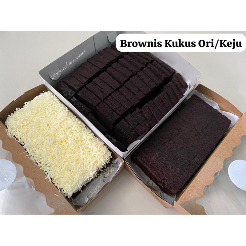 

Cokelat Brownis Kukus Ori/Keju