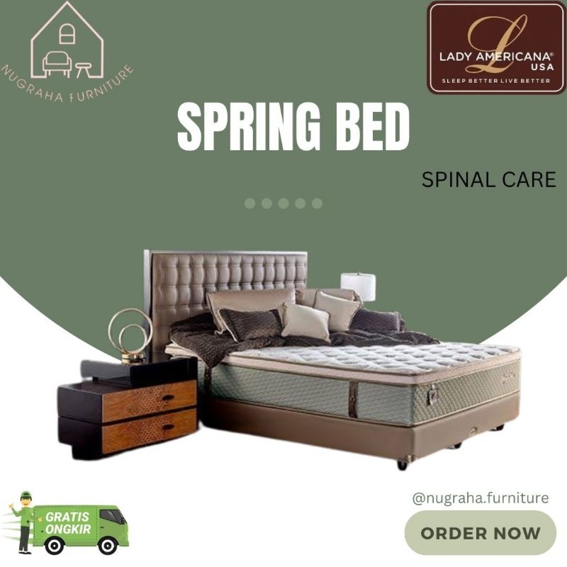 Kasur Springbed Spinal Care Lady Americana / Matrass Elite Spinal Care