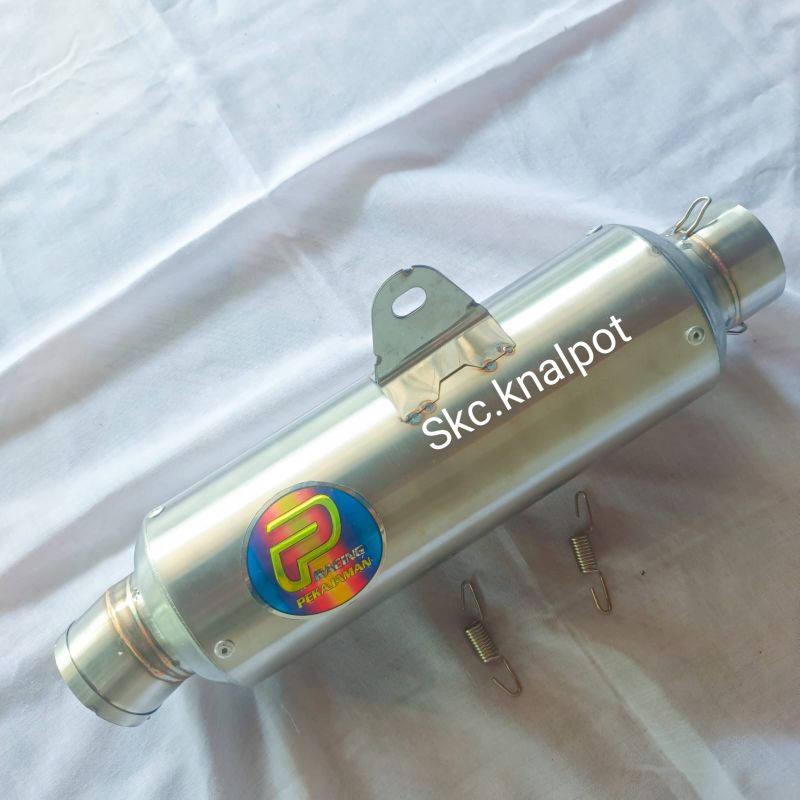 slincer knalpot pekajaman emblem pelangi jenong gp5 dm50mm