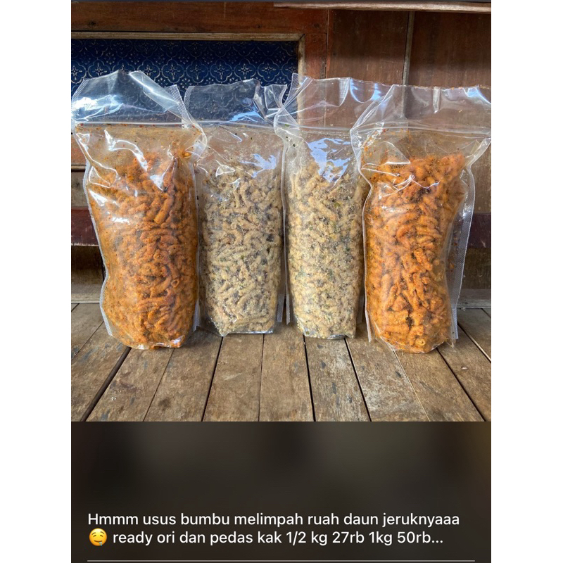 

Usus Crispy Bumbu Melimpah Daun Jeruknya