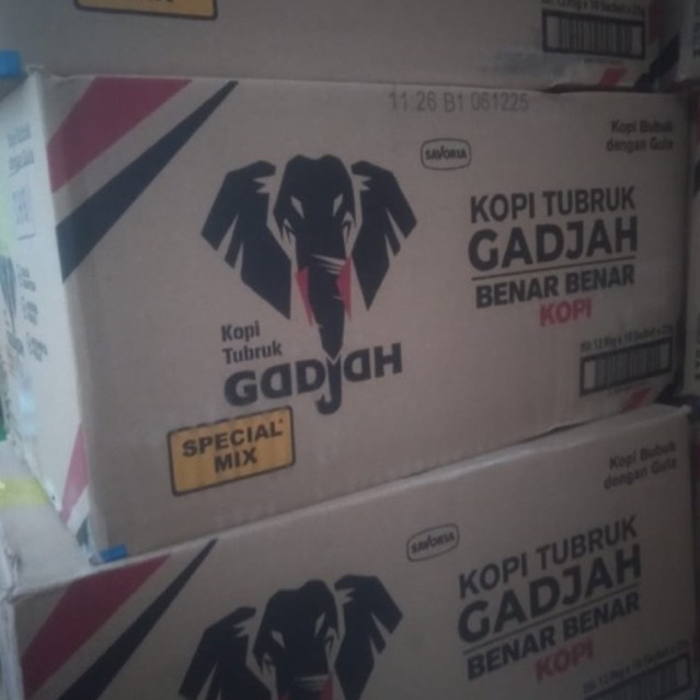 

Kopi Tubruk Gajah Spesial Mix Kopi + Gula (dus)