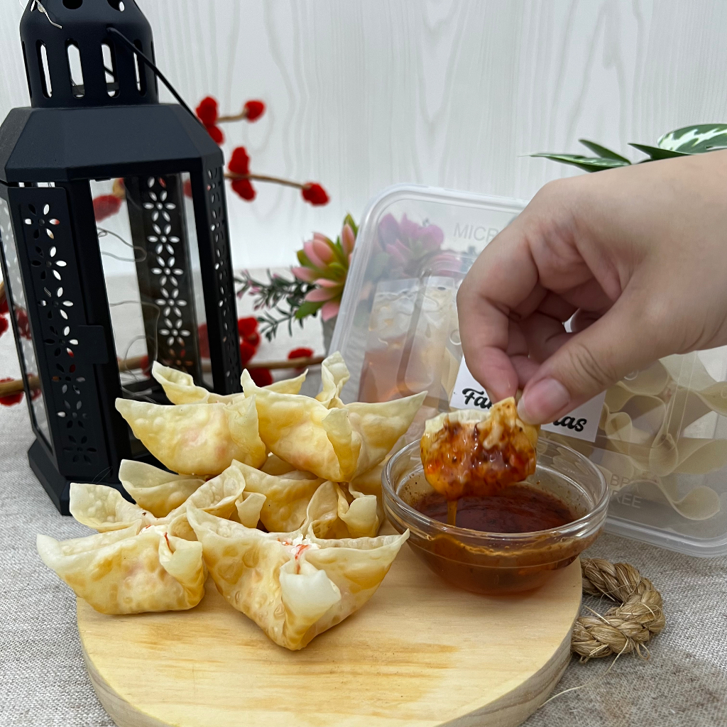 

[FROZEN FOOD] Crab Rangoons - Pangsit Creamy Keju Lumer