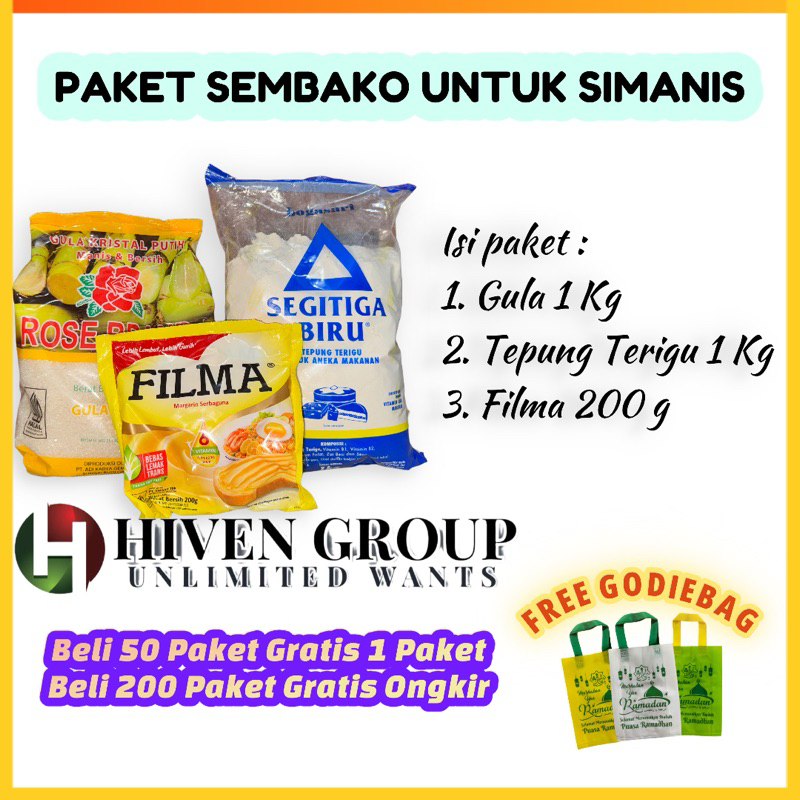 

PAKET SEMBAKO UNTUK SIMANIS