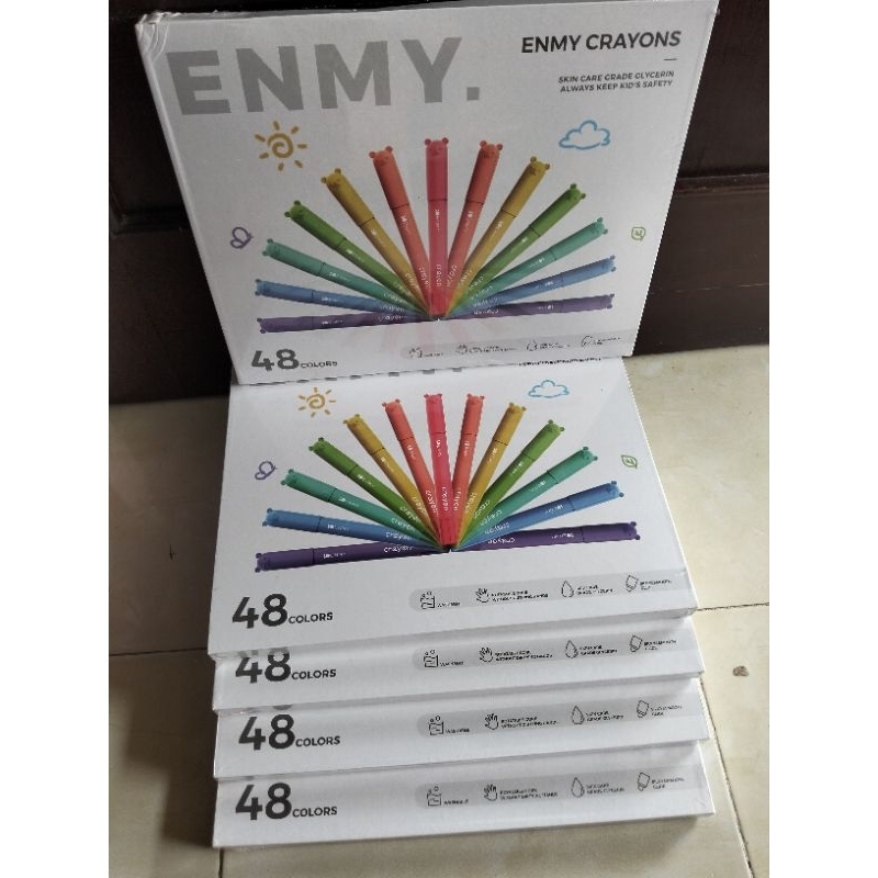 

Enmy Silky Crayon Premium 48 warna (sejenis Grasp)