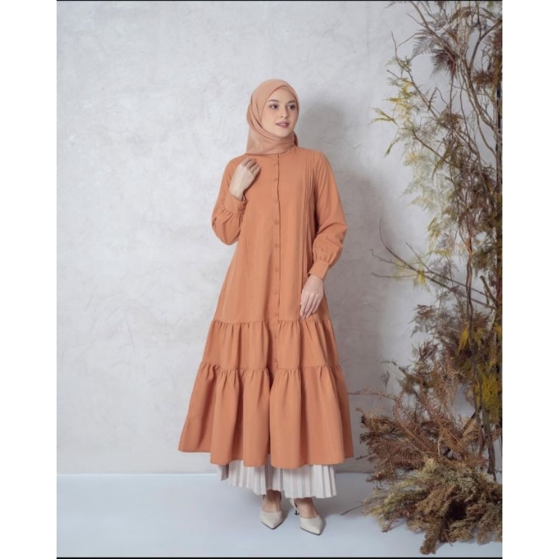 Louisa Midi Dress-HEAVEN LIGHTS (NEW)