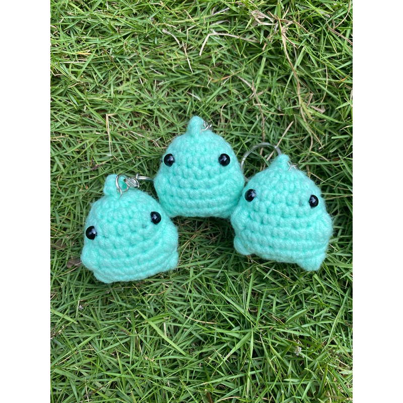 Amigurumi | Boneka rajut dinosaurus | Gantungan kunci rajut