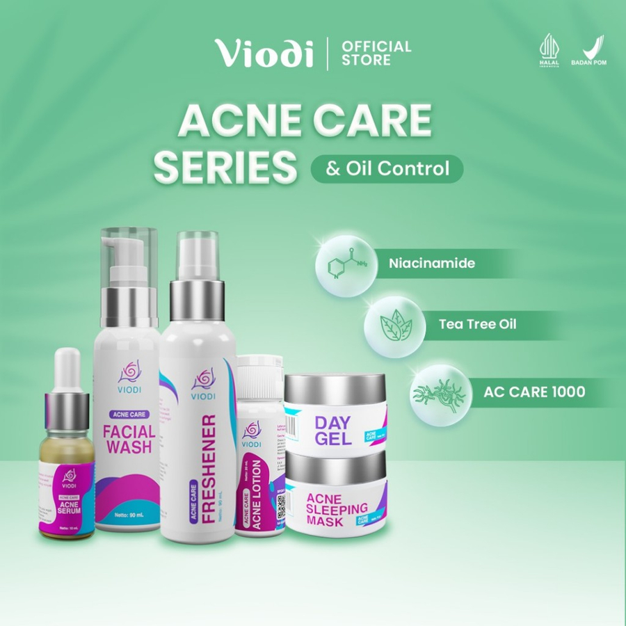 Viodi Acne Care Series & Oil Control | Paket Acne Care Treatment Jerawat Atasi Jerawat Mendem Bruntu