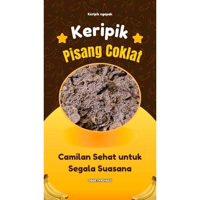 

KERIPIK PISANG COKLAT ENAK GURIH RENYAH PAKET 2PCS MURAH MERIAH