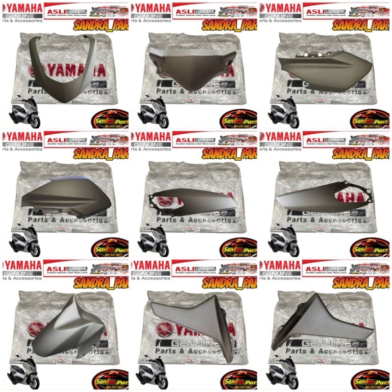 COVER FULL SET BODY HALUS YAMAHA NMAX OLD ABU ABU 2016 ORIGINAL