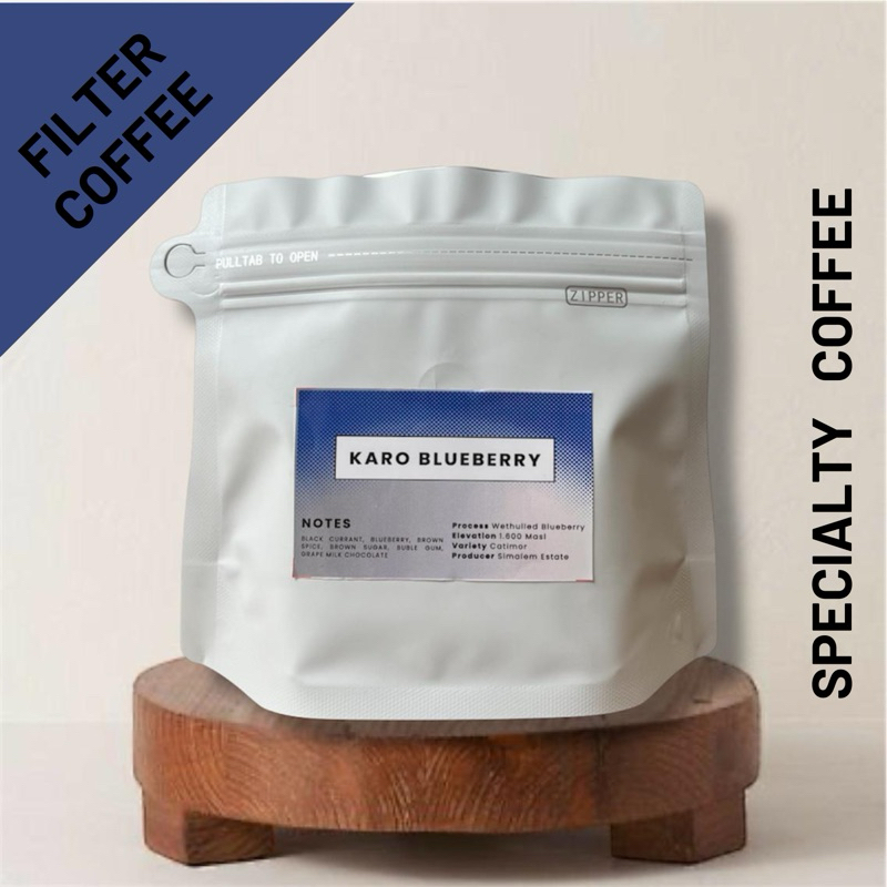 

Kopi Arabika Karo Sumatra Utara Wethulled Blueberry Single Origin Specialty Coffee Arabica Beans