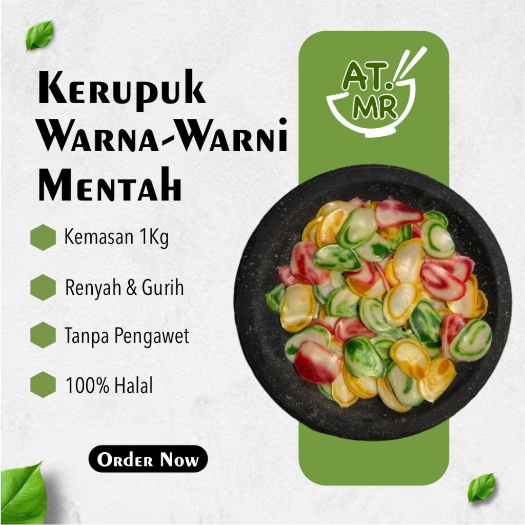 

Artho Mhoro 1KG KERUPUK MENTAH WARNA WARNI PREMIUM