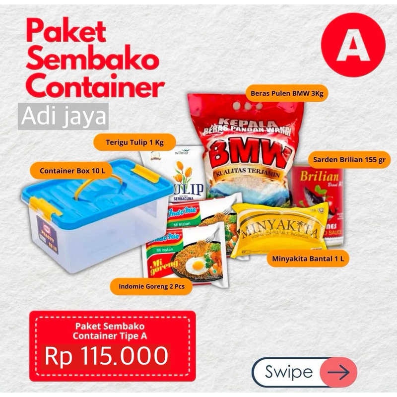 

paket sembako kontainer paket A