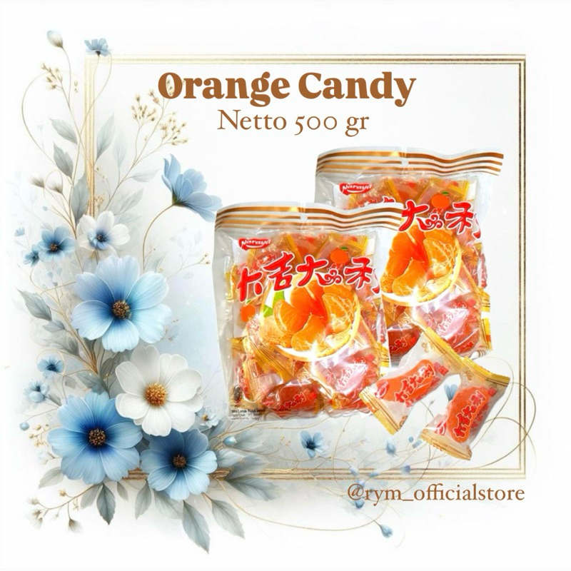 

Orange Candy | Naraya permen jely jeruk Neto 500 gr