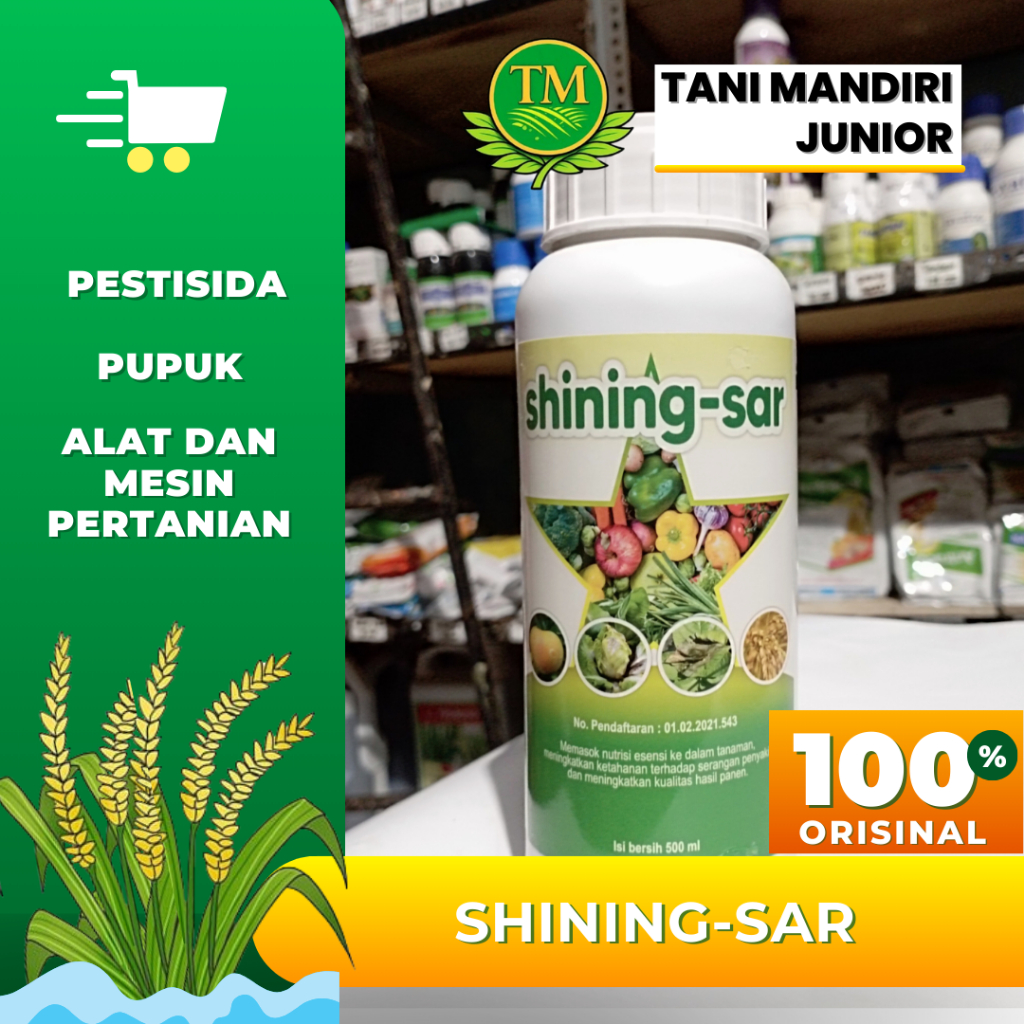 SHINING-SAR (Fungisda, bakterisida dan nutrisi, bahan aktif : tembaga hidroksida dan unsur mikro)