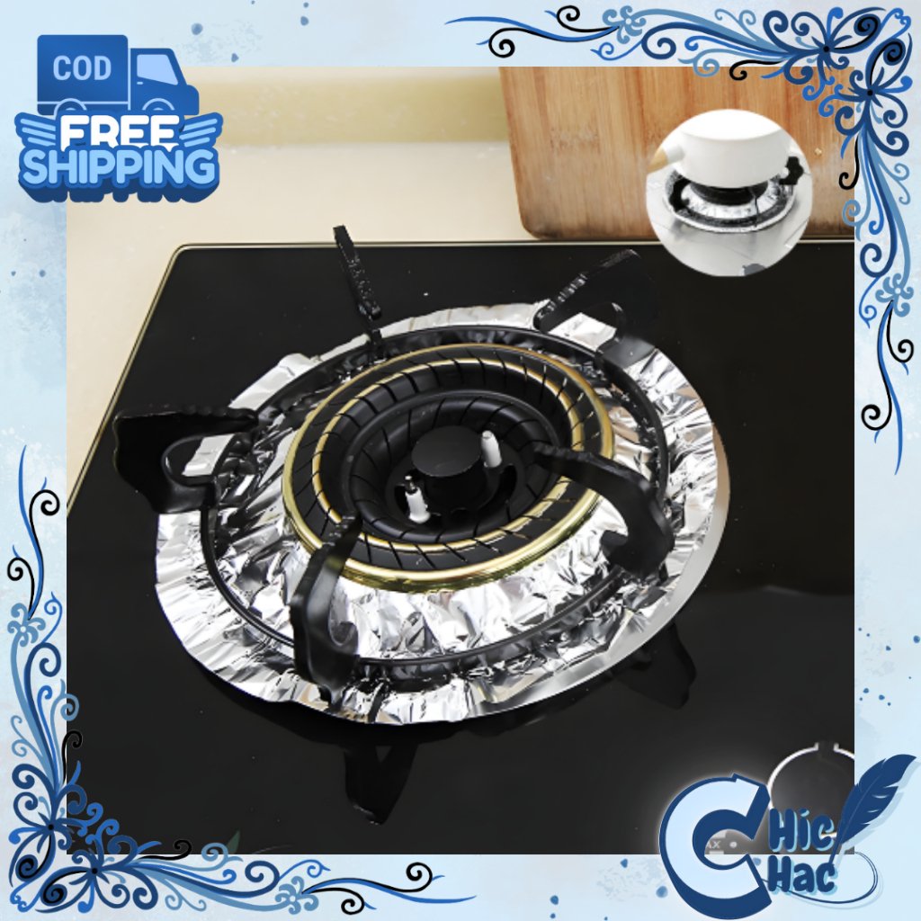 Stiker Alumunium Bulat Murah / Alas Kompor Tahan Panas / Alumunium Alas Kompor Serbaguna