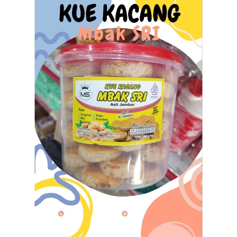 

KUE KACANG MBAK SRI ASLI JEMBER 1 TOPLES 900GRAM