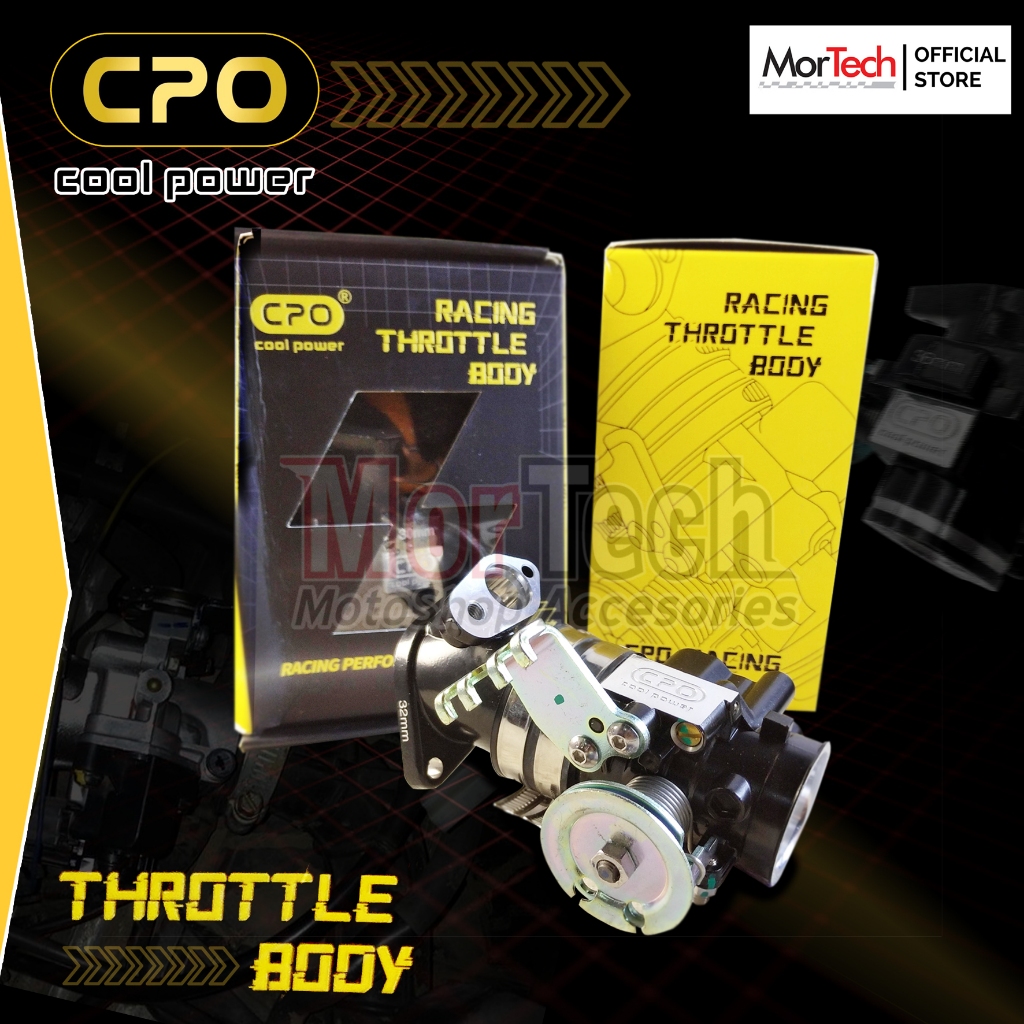Throttle Body Kit TB CPO Cool Power Racing Original untuk Motor Honda Sonic 150R /  New CBR150R CB15
