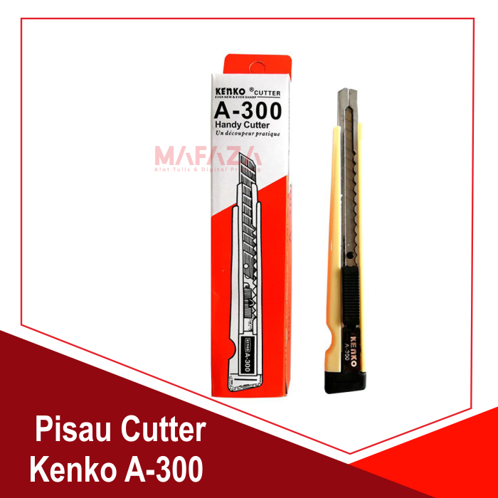 

[1 Pcs] Pisau Cutter Kenko A-300 / Alat Potong Pemotong / Handy Cutter Kenko A-300