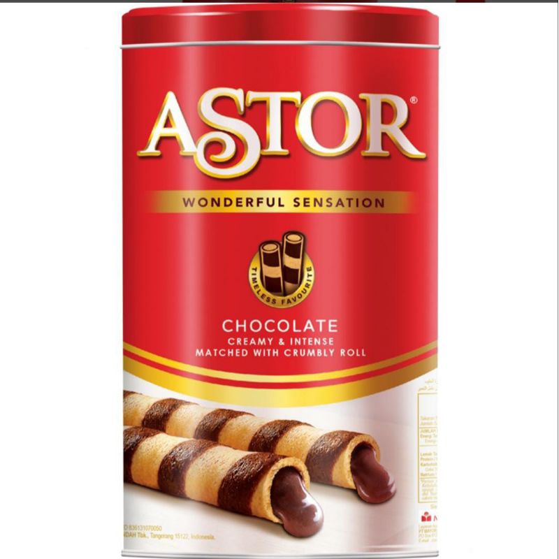 

ASTOR Wafer Stik Cokelat Kaleng 330 g