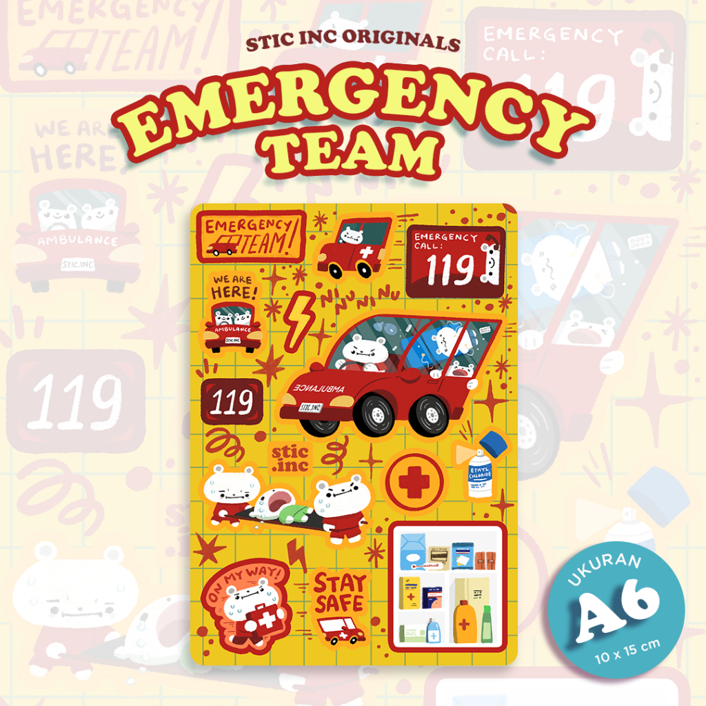 

Emergency Team - Stic.Inc Med Series - Stickersheet A6