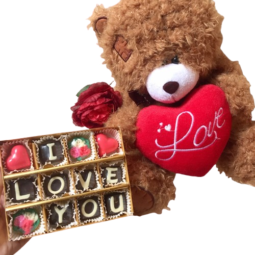 

Hampers Valentine Boneka Teddy & Coklat