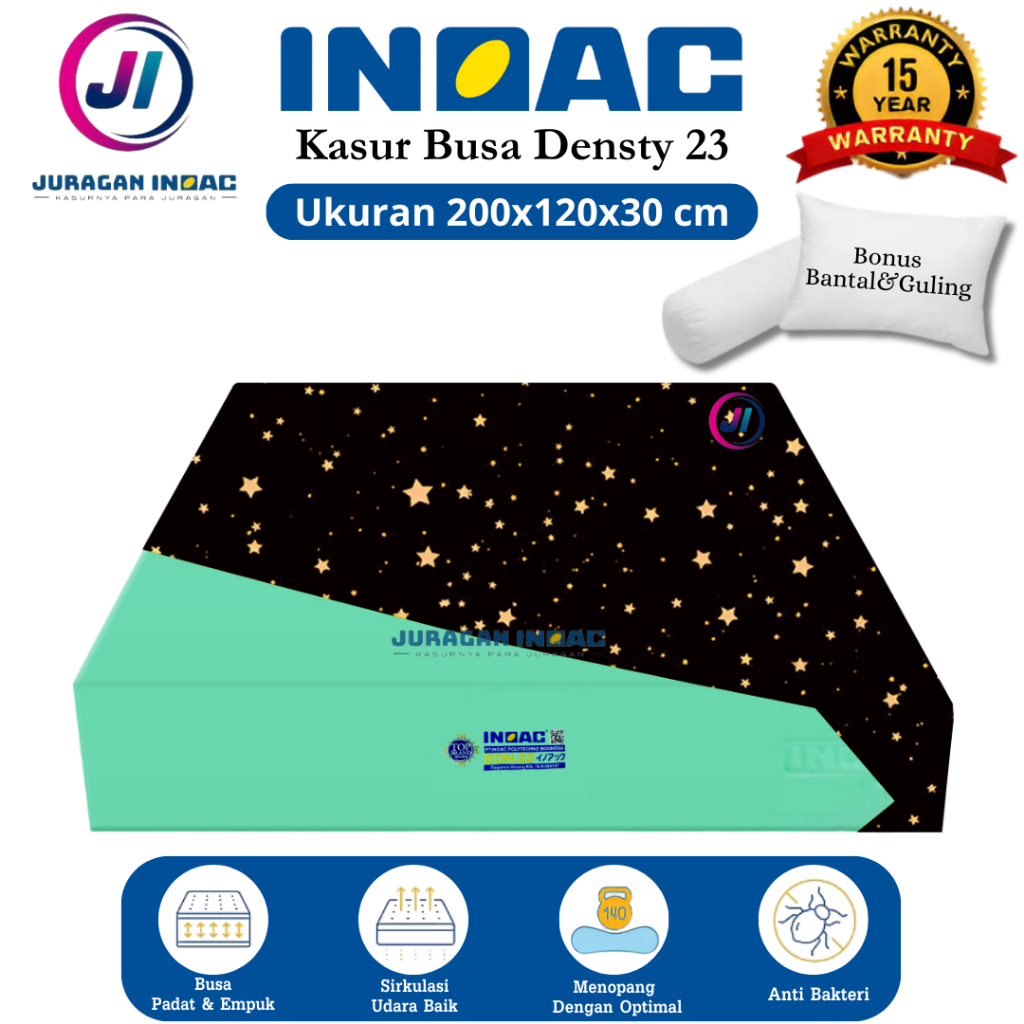 [ 200x120x30 ] Kasur Busa Inoac No 4 Murah Tebal 30 cm Garansi 20 Tahun Original