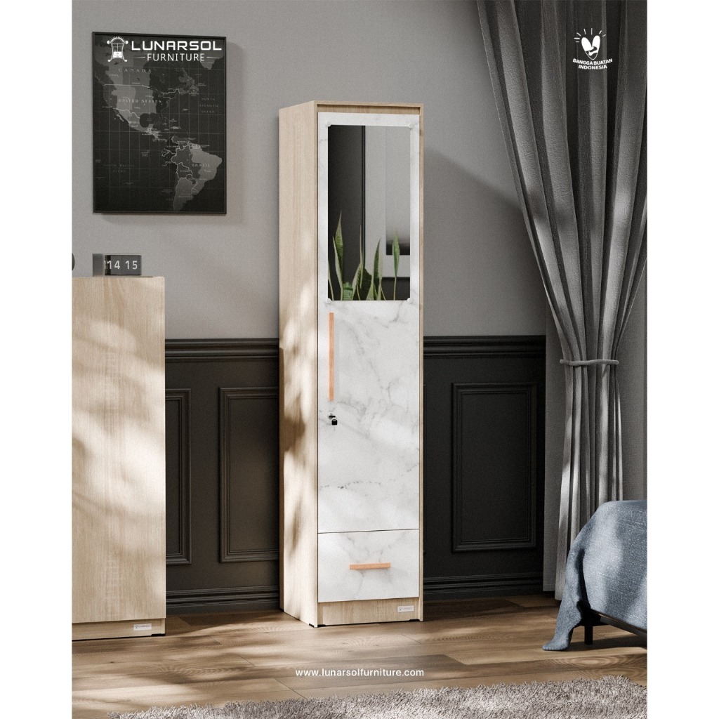 MORA 1 Series Lemari 1 Pintu | Lemari Pakaian 1 Pintu | Lemari Baju Minimalis
