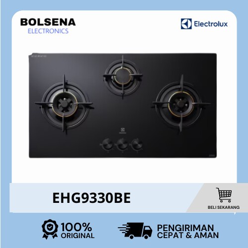 KOMPOR GAS TANAM ELECTROLUX EHG9330BE (3 TUNGKU)- KOMPOR ELECTROLUX EHG 9330 BE